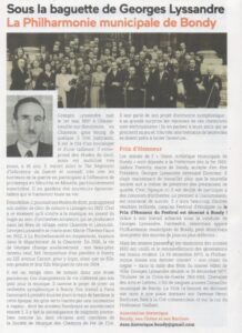 Sous la baguette de Georges Lyssandre - La Philharmonie municipale de Bondy - Numerisation 20251112 - Histoire de Bondy